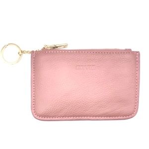 IXYVIA RFID Blocking secure Leather Zip Coin Purse